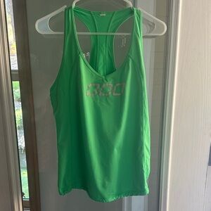 Lorna Jane Vibrant Green Tank Top, size large